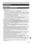 Page 233233
Safety Warnings
Follow these safeguards and use the eq uipment properly to prevent injury, death, 
and material damage.
Preventing Serious Injury or Death
• To prevent fire, excessive heat, chemic al leakage, and explosions, follow the 
safeguards below:
- Do not use any batteries, power sources,  and accessories not specified in this 
booklet. Do not use any home -made or modified batteries.
- Do not short-circuit, disassemble, or modi fy the battery pack or back-up battery. Do 
not apply heat or...