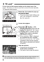 Page 9898
FE lock locks the flash exposure setting over the desired area of the 
subject. This feature can also be used with a Canon EX -series Speedlite.
* FE stands for Flash Exposure.
1Press the  button to pop-up 
the built-in flash.
  Press the shutter button halfway and 
look in the viewfinder to check that 
the < D> icon is lit.
2Focus the subject.
3Press the < A> button. (8 )
  Aim the spot-metering circle over the 
subject, then press the < A> button.
X The flash will fire a preflash and the 
required...