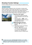 Page 126126
Function settings particular to Live View shooting are explained here.
While the image is displayed on the LCD monitor in Creative Zone 
modes, pressing the < Q> button will enable you to set the AF mode, 
drive mode, white balance, Picture Style, Auto Lighting Optimizer, 
image-recording quality, and ISO speed. In Basic Zone modes, you can 
set the AF mode and the settings  shown in the table on page 63.
1Press the  button.
XThe functions settable with Quick 
Control will appear on the left of the...