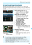 Page 177177
x Searching for Images Quickly
With the single image display, you can turn the  dial to jump 
through the images forward or back ac cording to the jump method that 
was set.
1Select [Image jump w/6].
 Under the [ 4] tab, select [Image 
jump w/ 6], then press < 0>.
2Select the jump method.
  Press the < S> key to select the 
jump method, then press < 0>.
d : Display images one by one
e : Jump 10 images
f : Jump 100 images
g : Display by date
h : Display by folder
i : Display movies only
j : Display...