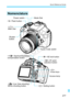 Page 277277
Quick Reference Guide
Access lamp
 Live View shooting/
Movie shooting button
 Aperture/Exposure
compensation button
 AF point
selection button
 AE lock button
 Setting button  
Cross keys
Focus mode switch
Shutter 
button Mode Dial
Power switch
 Flash button
 
Main Dial
Nomenclature
COPY  