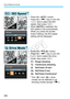 Page 282Quick Reference Guide
282
 Press the  button.
 Press the  key or turn the  dial to select the ISO 
speed, then press < 0>.
 When  [AUTO] is selected, the 
ISO speed is set automatically. 
When you press the shutter 
button halfway, the ISO speed 
setting will be displayed.
Z: ISO Speed N
 Press the  button.
 Press the  key or turn the 
 dial to select the drive 
mode, then press .
u  : Single shooting
i  : Continuous shooting 
j  : Self-timer:10 sec*
l  : Self-timer:2 sec
q  :...