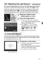 Page 117117
The function adjusting the color tone so that white objects look white in 
the picture is called white ba lance (WB). Normally, the  (Auto) 
setting will obtain the correct white balance. If natural-looking colors 
cannot be obtained with < Q>, you can select the white balance to 
match the light source or set it  manually by shooting a white object.
1Press the  button.
X[White balance ] will appear.
2Select the white balance.
 Press the < U> key or turn the 
< 6 > dial to select the desired white...