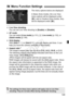 Page 129129
The menu options below are displayed.
In Basic Zone modes, the Live View 
menu options will be displayed under 
[2], and in Creative Zone modes, they 
will be displayed under [ z].
  Live View shooting
You can set Live View shooting to [ Enable] or [Disable].
  AF mode
You can select [ Live mode] (p.131), [u Live mode ] (p.132), or 
[Quick mode ] (p.136).
  Grid display
With [Grid 1 l] or [ Grid 2 m], you can display grid lines. It can 
help you level the camera ve rtically or horizontally.
  Aspect...