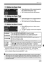 Page 239239
wPrinting
 Select the size of the paper loaded in 
the printer, then press < 0>.
X The paper type screen will appear.
  Select the type of the paper loaded in 
the printer, then press < 0>.
X The page layout screen will appear.
  Select the page layout, then press 
.
X The print setting screen will reappear.
*1:From the Exif data, the camera name, lens  name, shooting mode, shutter speed, aperture, 
exposure compensation amount, ISO speed, wh ite balance, etc., will be imprinted.
*2: After ordering...