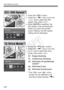 Page 314Quick Reference Guide
314
 Press the  button.
 Press the  key or turn the  dial to select the ISO 
speed, then press < 0>.
 When  [AUTO] is selected, the 
ISO speed is set automatically. 
When you press the shutter 
button halfway, the ISO speed 
setting will be displayed.
Z: ISO Speed N
 Press the  button.
 Press the  key or turn the 
 dial to select the drive 
mode, then press .
u  : Single shooting
i  : Continuous shooting 
Q  : Self-timer:10 sec/Remote 
control*
l  : Self-timer:2 sec
q  :...