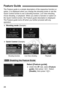 Page 4848
The Feature guide is a simple description of the respective function or 
option. It is displayed when you c hange the shooting mode or use the 
Quick Control screen to set a shooti ng function, Live View shooting, 
movie shooting, or playback. When  you select a function or option on 
the Quick Control screen, the Feature guide description is displayed. 
The Feature guide turns off when you further proceed with any 
operation.
  Shooting mode  (Sample)
  Quick Control (Sample)
Select [Feature guide]....