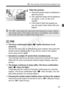 Page 5151
A Fully Automatic Shooting (Scene Intelligent Auto)
4Take the picture.
 Press the shutter button completely to 
take the picture.
X The captured image will be displayed 
for approx. 2 sec. on the LCD 
monitor.
  If the built-in flash has popped up, 
you can push it back down with your 
fingers.
  The focus confirmation light < o> blinks and focus is not 
achieved.
Aim the AF point over an area ha ving good contrast, then press the 
shutter button halfway (p.40). If you are too close to the subject,...