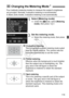 Page 115115
Four methods (metering modes) to measure the subject’s brightness 
are provided. Normally, evaluative metering is recommended.
In Basic Zone modes, evaluative metering is set automatically.
1Select [Metering mode].
  Under the [ z2] tab, select [Metering 
mode ], then press < 0>.
2Set the metering mode.
  Select the metering mode, then press 
.
q Evaluative metering 
This is a general-purpose metering mode suited 
even for backlit subjects. The camera sets the 
exposure automatically to suit the...