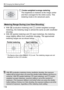 Page 116116
q Changing the Metering Mode N
e Center-weighted average metering
The brightness is metered at the image center 
and then averaged for the entire scene. This 
metering mode is for advanced users.
  With  q (evaluative metering) and  e (center-weighted average 
metering), the metering range is almo st the same as with viewfinder 
shooting.
  With  w (partial metering) and  r (spot metering), the metering 
range slightly differs from view finder shooting. The approximate 
metering ranges are as shown...