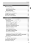 Page 1313
Contents
7
6Shooting Movies169
k Shooting Movies ............ ......................................................... 170
Autoexposure Shooting ....... ....................................................... 170
Manual Exposure Shooting ................. ....................................... 173
Shooting Still Photos ......... ......................................................... 178
Shooting Function Settings .. ......................................................... 180
Setting the...