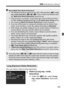 Page 125125
3 Noise Reduction SettingsN
You can reduce noise in long exposures.
1Select [Long exp. noise 
reduction].
 Under the [ z3] tab, select [Long 
exp. noise reduction ], then press 
< 0 >.
Long Exposure Noise Reduction
About [Multi Shot  Noise Reduction]
  The following function s cannot be set: AEB, WB bracketing, [ z3: Long 
exp. noise reduction ], 1 +73/ 1. If any of these  has already been 
set, [Multi Shot Noise Reduction ] cannot be set.
 
Flash shooting is not possible. The AF-assi st beam will be...