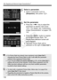 Page 134134
A Registering Preferred Image Characteristics N
5Select a parameter.
 Select a parameter such as 
[Sharpness], then press < 0>.
6Set the parameter.
  Press the < U> key to adjust the 
parameter as desired, then press 
< 0 >. For details, see “Customizing 
Image Characteristics” on pages 130-
132.
  Press the < M> button to register 
the modified Picture Style. The 
Picture Style selection screen will 
then reappear.
X The base Picture Style will be 
indicated on the right of [ User Def.*].
 If a...