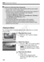 Page 188188
3 Shooting Video Snapshots
You can play back a completed album in the same way as a normal 
movie (p.250).
1Play back the movie.
 Press the < x> button to display 
images.
2Select the album.
 Press the  key to select an album.  On the single-image display, the 
[ ] icon displayed on the upper 
left indicates that the image is a video 
snapshot.
3Play back the album.
 Press < 0>.
  On the movie playback panel 
displayed, select [ 7] (Play), then 
press < 0>.
Playing an Album
Cautions for Shooting...