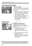 Page 242242
d Playing Back with the Touch Screen
Pinch two fingers.
Touch the screen with two fingers spread 
apart, and pinch your fingers together on 
the screen.
  Each time you pinch your fingers, the 
screen changes from a single-image 
display to a 4-image index display 
and 9-image index display.
  The selected image is highlighted in a 
blue frame. When you tap the 
selected image, it will displayed as a 
single image.
Spread two fingers apart.
Touch the screen with two fingers 
together, then spread...