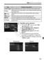 Page 255255
3 Slide Show (Auto Playback)
3Set [Set up] as desired.
 Press the < V> key to select [ Set 
up], then press < 0>.
  Set the [Display time], [ Repeat], 
[Transition effect], and 
[Background music ] for the still 
photos.
  The background music selection 
procedure is explained on page 257.
  After selecting the settings, press the 
 button.
ItemPlayback Description
jAll imagesAll the still photos and movies on  the card will be played back.
iDateStill photos and movies taken on  the selected shooting...