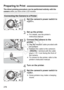 Page 276276
The direct printing procedure can be performed entirely with the 
camera while you look at the LCD monitor.
1Set the camera’s power switch to 
.
2Set up the printer.
 For details, see the printer’s 
instruction manual.
3Connect the camera to the 
printer.
 Use the interface cable provided with 
the camera.
  Connect the cable to the camera’s 
 terminal with the cable 
plug’s < D> icon facing the front of 
the camera.
  To connect to the printer, refer to the 
printer’s instruction manual.
4Turn on...