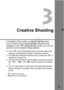 Page 8383
Creative Shooting
In the Basic Zone modes, to prevent spoiled shots, 
most functions are set automatically and cannot be 
changed. In the < d> (Program AE) mode, you can set 
various functions and be more creative.
  In the < d> mode, the camera sets the shutter speed and 
aperture automatically to obtain a standard exposure.
  The difference between the Basic Zone modes and < d> is 
explained on page 310.
  The functions explained in this chapter can also be used in 
the < s>, < f >, and < a> modes...