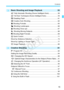 Page 1515
Contents
2
3
Basic Shooting and Image Playback55
A Fully Automatic Shooting (Scene Intelligent Auto).................... 56
A  Full Auto Techniques (Scene Intelligent Auto).......................... 59
7  Disabling Flash ......................................................................... 61
C  Creative Auto Shooting ............................................................. 62
2  Shooting Portraits ...................................................................... 65
3  Shooting...