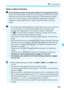 Page 159159
k Shooting Movies
Notes on Movie Shooting
Do not hold the camera in the same position for long periods of time. 
Even if the camera does not feel too hot, prolonged contact with the same 
body part may cause skin redness, blistering or low-temperature contact 
burns. The use of a tripod is recommended for people with circulation 
problems or very sensitive skin, or when using the camera in very hot 
places.
 Do not point the camera toward an intense light source, such as the sun 
on a sunny day or an...