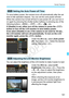 Page 181181
Handy Features
To save battery power, the camera turns off automatically after the set 
time of idle operation elapses. You can set this auto power-off time. 
When the camera has turned off due to auto power off, you can turn it 
on again by pressing the shutter button halfway or pressing any of the 
following buttons: < M>, , , < A>, etc.
If [Disable] is set, either turn off the camera or press the  
button to turn off the LCD monitor to save battery power.
Even when [Disable] is set, if the camera...