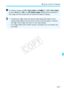 Page 211211
Q Quick Control for Playback
To rotate an image, set [ 51: Auto rotate ] to [OnzD ]. If [ 51: Auto rotate ] 
is set to [ OnD] or [ Off], the [ b Rotate image ] setting will be recorded to 
the image, but the camera will not rotate the image for display.
  Pressing the < Q> button during the index display will switch to the 
single-image display and the Quick Control icons will appear. Pressing 
the < Q> button again will return to the index display.
  For images taken with another camera, the options...