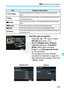 Page 219219
3 Slide Show (Auto Playback)
3Set [Set up] as desired.
 Press the < W> < X> keys to select 
[Set up ], then press < 0>.
  Set the [Display time], [ Repeat] 
(repeated playback), [ Transition 
effect ] (effect when changing 
images), and [Background music ] 
for the still photos.
  The background music selection 
procedure is explained on page 221.
  After selecting the settings, press the 
 button.
ItemPlayback Description
jAll imagesAll the still photos and movies  on the card will be played 
back....