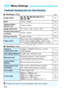 Page 278278
 Shooting 1 (Red)Page
 Shooting 2 (Red)
3 Menu Settings
Viewfinder Shooting an d Live View Shooting
Image quality73/83 /74 /84 /7 a /8 a /b /c /
1 +73 /184
Beep
Enable / Disable180
Release shutter 
without card
Enable / Disable180
Image review time
Off / 2 sec. / 4 sec. / 8 sec. / Hold180
Peripheral illumination 
correctionEnable / Disable120
Red-eye reduction
Disable / Enable102
Flash controlFlash firing / Built-in flash function setting / 
External flash function  setting / External flash 
C.Fn...