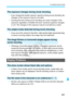 Page 291291
Troubleshooting Guide
 If you change the shutter speed or aperture during movie shooting, the 
changes in the exposure may be recorded.
  Zooming the lens during movie shooting can cause changes in the 
exposure regardless of whether the lens’ maximum aperture changes 
or not. The changes in the exposure may be recorded as a result.
  If you move the camera to the left or right quickly (high-speed panning) 
or shoot a moving subject, the image may look distorted.
  Flickering, horizontal stripes...