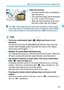 Page 5757
A Fully Automatic Shooting (Scene Intelligent Auto)
4Take the picture.
 Press the shutter button completely to 
take the picture.
X The captured image will be displayed 
for 2 sec. on the LCD monitor.
  After you finish shooting, push down 
the built-in flash with your fingers.
  The focus confirmation light < o> blinks and focus is not 
achieved.
Aim the AF point over an area with good contrast, then press the 
shutter button halfway (p.45). If y ou are too close to the subject, 
move away and try...