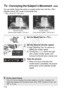 Page 110110
You can either freeze the action or create motion blur with the  
(Shutter-priority AE) mode on the Mode Dial.
* < s > stands for Time value.
1Set the Mode Dial to < s>.
2Set the desired shutter speed.
 See “Shooting Tips” for advice on 
setting the shutter speed.
  Turning the < 6> dial to the right 
sets a faster shutter speed, and 
turning it to the left sets a slower one.
3Take the picture.
  When you focus and press the 
shutter button completely, the picture 
will be taken at the selected...