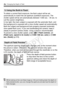 Page 114114
f: Changing the Depth of Field
To obtain a correct flash exposure, the flash output will be set 
automatically to match the set aperture (autoflash exposure). The 
shutter speed will be set automatically between 1/200 sec. - 30 sec. to 
suit the scene’s brightness.
In low light, the main subject is exposed with the automatic flash, and 
the background is exposed with a slow  shutter speed set automatically. 
Both the subject and background look properly exposed (automatic 
slow-speed flash sync). If...