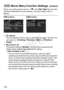 Page 196196
When you set the power switch to , the [Z 1/Z 2] tab will show 
functions dedicated to movie shoot ing. The menu options are as 
follows.
[Z1] menu  [Z 2] menu
 AF method
The AF methods are the same as described on pages 159-165. You 
can select [ u+Tracking ], [FlexiZone - Multi ], or [FlexiZone - 
Single ].
  Movie Servo AF
The default setting is [ Enable]. You can focus by pressing the 
shutter button halfway regardless of the setting.
• When [Enable] is set:
• You can shoot a movie while focusing...