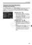 Page 239239
Other Settings
When [Flash mode] is set to [Manual flash ], flash exposure can be set 
manually. The flash output settings ([ 1 flash output ], [Group A 
output ], etc.) that can be set will differ depending on the [ Wireless 
func. ] setting (see below).
[Wireless func. 0]
 [Firing group: 1 All]: The manual 
flash output setting will be applied to 
all the external Speedlites.
  [Firing group:  1 (A:B) ]: You can set 
the flash output separately for slave 
groups A and B.
[Wireless func. 0+3 ]...