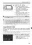 Page 263263
Viewing the Images on TV
5Press the  button.
XThe image will appear on the TV 
screen. (Nothing will be displayed on 
the camera’s LCD monitor.)
  The images will automatically be 
displayed at the TV’s optimum 
resolution.
  By pressing the < B> button, you 
can change the display format.
  To play back movies, see page 254.
If the TV set connected to the camera with an HDMI cable is compatible 
with HDMI CEC*, you can use the TV set’s remote control for playback 
operations.
* An HDMI-standard...