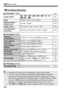 Page 3223 Menu Settings
322
 Shooting 1  (Red)Page
 Shooting 2  (Red)
 Shooting 3  (Red)
k For Movie Shooting
Image quality73  / 83  / 74  / 84  / 7 a  / 8 a / b  / c  /  
1 +73  / 188
Beep
Enable / Touch to   / Disable204
Release shutter 
without card
Enable / Disable204
Image review
Off / 2 sec. / 4 sec. / 8 sec. / Hold204
Lens aberration 
correction
Peripheral illumination: Enable / Disable129
Exposure 
compensation1/3-stop or 1/2-stop increments, ±5 stops121
Auto Lighting 
OptimizerDisable / Low / Standard /...