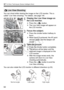 Page 62A Full Auto Techniques (Scene Intelligent Auto)
62
You can shoot while viewing the im age on the LCD monitor. This is 
called “Live View shooting”. For details, see page 145.
1Display the Live View image on 
the LCD monitor.
  Press the < A> button.
X The Live View image will appear on 
the LCD monitor.
2Focus the subject.
  Press the shutter button halfway to 
focus.
X When focus is achieved, the AF point 
will turn green and the beeper will 
sound.
3Take the picture.
  Press the shutter button...