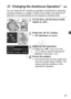 Page 9797
You can select the AF (autofocus) operation characteristics suiting the 
shooting conditions or s ubject. In Basic Zone modes, the optimum AF 
operation is set automatically fo r the respective shooting mode.
1On the lens, set the focus mode 
switch to .
2Press the  button.
X[AF operation ] will appear.
3Select the AF operation.
 Press the < U> key or turn the 
< 6 > dial to select the desired AF 
operation, then press < 0>.
4Focus the subject.
  Aim the AF point over the subject and 
press the...