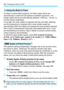 Page 112f: Changing the Depth of Field
112
To obtain a correct flash exposure, the flash output will be set 
automatically to match the set aperture (autoflash exposure). The 
shutter speed will be set automatically between 1/200 sec. - 30 sec. to 
suit the scene’s brightness.
In low light, the main subject is  exposed with the auto flash metering, 
and the background is exposed with a slow shutter speed set 
automatically. Both the subject  and background look properly exposed 
with a touch of atmosphere (autom...