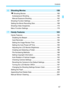 Page 1717
Contents
7
6Shooting Movies159
k Shooting Movies ..................................................................... 160
Autoexposure Shooting .............................................................. 160
Manual Exposure Shooting ........................................................ 162
Shooting Function Settings ........................................................... 167
Setting the Movie Recording Size ................................................. 168
Shooting Video Snapshots...