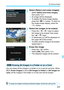 Page 231231
L Erasing Images
2Select [Select and erase images].
 Select [ Select and erase images ], 
then press < 0>.
 An image will be displayed.
 To display the three-image display, 
press the < Hy> button. To return to 
the single-image display, press the 
< u > button.
3Select the images to be erased.
 Press the < Y> < Z> keys to select 
the image to be erased, then press 
the < W>  keys.
 A checkmark [ X] will be displayed on 
the upper left of the screen.
 To select another image to be erased,...