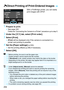 Page 254254
With a PictBridge printer, you can easily 
print images with DPOF.
1 Prepare to print.
See page 242.Follow the “Connecting the Camera to a Printer” procedure up to step 5.
2 Under the [ x1] tab, select [Print order].
3 Select [Print].
[Print ] will be displayed only if the camera is connected to a 
printer and printing is possible.
4 Set the [Paper settings] (p.244).
 Set the printing effects (p.246) if necessary.
5 Select [OK].
W Direct Printing of Print-Ordered Images
 Before printing, be sure...