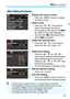 Page 5151
3 Menu Operations
1Display the menu screen.
Press the < M> button to display 
the menu screen.
2Select a tab.
Press the   cross keys to 
select a tab (group of functions).
For example, in this manual, “the [z 3] 
tab” refers to the screen displayed 
when the third 
z (Shooting) tab from 
the left [
L] is selected.
3Select the desired item.
 Press the < W> < X> cross keys to 
select the item, then press < 0>.
4Select the setting.
Press the   or   
cross keys to select the desired setting. 
(Some...