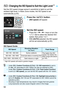 Page 9292
Set the ISO speed (image sensor’s sensitivity to light) to suit the 
ambient light level. In Basic Zone modes, the ISO speed is set 
automatically (p.93).
1Press the  button.
[ISO speed ] will appear.
2Set the ISO speed.
Press the < Y> < Z> keys or turn the 
< 6 > dial to select the desired ISO 
speed, then press < 0>.
 With [ AUTO ] selected, the ISO speed 
will be set automatically (p.93).
ISO Speed Guide
* High ISO speeds will result in grainier images.
i: Changing the ISO Speed to Suit the...