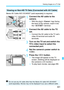 Page 301301
Viewing Images on a TV Set
Stereo AV Cable AVC-DC400ST (sold separately) is required.
1Connect the AV cable to the 
camera.
With the plug’s < Canon> logo facing 
the back of the camera, insert it into 
the < q > terminal.
2Connect the AV cable to the TV 
set.
Connect the AV cable to the TV set’s 
video IN terminal and audio IN 
terminals.
3Turn on the TV set and switch the 
TV’s video input to select the 
connected port.
4Set the camera’s power switch to 
.
5Press the  button.
The image will...