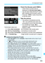 Page 353353
H Using Eye-Fi Cards
5Check the [Access point SSID:].
Check that an access point is 
displayed for [ Access point SSID: ].
 You can also check the Eye-Fi card’s 
MAC address and firmware version.
 Press the < M> button three times 
to exit the menu.
6Take the picture.
 The picture is transferred and the 
 icon switches from gray (not 
connected) to one of the icons below.
 For transferred images,  O is 
displayed in the shooting information 
display (p.306).
H (Gray)  Not connected : No...