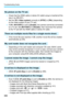 Page 380Troubleshooting Guide
380
Check that the HDMI cable or stereo AV cable’s plug is inserted all the 
way in (p.298-301).
 Set the [ 53: Video system ] correctly to [NTSC] or [PA L ] (depending 
on the video system of your TV set).
 If [51: Wi-Fi/NFC ] is set to [Enable], the camera cannot be connected 
to a TV set. Set [ Wi-Fi/NFC] to [Disable ], then reconnect the camera 
to the TV set with the HDMI cable or stereo AV cable.
 If the movie file size reaches 4 GB, another movie file will be created...