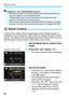 Page 88Q Quick Control
88
In Basic Zone modes when the shoot ing function settings screen is 
displayed, you can press the < Q> button to display the Quick Control 
screen. The tables on the next page show the functions that can be set 
with the Quick Control screen in each Basic Zone mode.
1Set the Mode Dial to a Basic Zone 
mode.
2Press the  button ( 7 ).
The Quick Control screen will appear.
3Set the functions.
 Press the < S> cross keys to select a 
function. (This step is not necessary 
in the  7 mode.)...