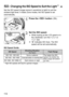 Page 112112
Set the ISO speed (image sensor’s sensitivity to light) to suit the 
ambient light level. In Basic Zone modes, the ISO speed is set 
automatically.
1Press the  button (9 ).
2Set the ISO speed.
While looking at the LCD panel or in 
the viewfinder, turn the < 6> or 
< 5 > dial.
 “A” indicates ISO Auto. The ISO 
speed will be set automatically.
ISO Speed Guide
* High ISO speeds will result in grainier images.
g : Changing the ISO Speed to Suit the LightK
ISO SpeedShooting Situation
(No flash)Flash...