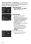 Page 182W-8
The basic operation for setting the camera’s wireless LAN functions is explained here. Follow the procedures below.
1Select [Wi-Fi/NFC].
Under the [5 1] tab, select [ Wi-Fi/
NFC ], then press < 0>.
2Select [Enable].
 Press the < Z> key to select 
[Enable ], then press < 0>.
 When this setting is selected for 
the first time, a screen to register a 
nickname (for identification) is 
displayed.  See page W-14 to 
register a nickname.
 [Wi-Fi function ] under the [51] tab is 
now selectable.
 When...